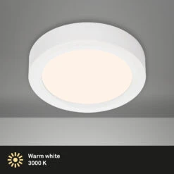 LED Deckenleuchte, Ø 17 Cm, 12 W, 3000 K Weiß -Briloner Store led aufbauleuchte weiss led platine titelbild 508a613e9026c20fc8d674030c865513