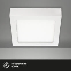 LED Deckenleuchte, 17 Cm, 12 W, Weiß 8 LED Deckenleuchte, 17 Cm, 12 W, Weiß -Briloner Store led aufbauleuchte weiss led platine titelbild 59b75f49d1d07bef42506ddb2d6c06b6