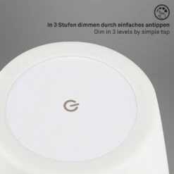 Touch LED Außen-Tischleuchte, Ø30 Cm, LED-Modul, 3 W, 340 Lm, Schwarz -Briloner Store led aussen tischleuchte schwarz b2916e9f3de6a211e22d23bab490db43