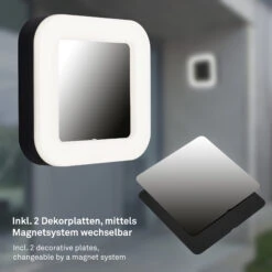 LED Außenleuchte 19 Cm 15W 1550lm Schwarz -Briloner Store led aussenleuchte schwarz 1xled platine funktion fc32ac40966b8a33ecc46094bbbc179f