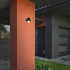 LED Außenleuchte, Schwarz, GU10/4,9W -Briloner Store led aussenleuchte schwarz cc202cb153eedbd991ebc8508c781a2c