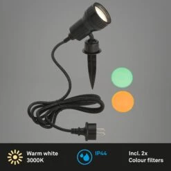 Außenleuchte 19,5 Cm 1xGU10 3W 250lm Schwarz -Briloner Store led aussenleuchte schwarz led gu10 titelbild 3e1d738844da7b7d6bffa72fbaccf0d3