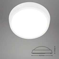 LED Außenleuchte Ø 27 Cm 24W 2160lm Weiß -Briloner Store led aussenleuchte weiss c0e98ed1d85e7fc42769a02bf3630247