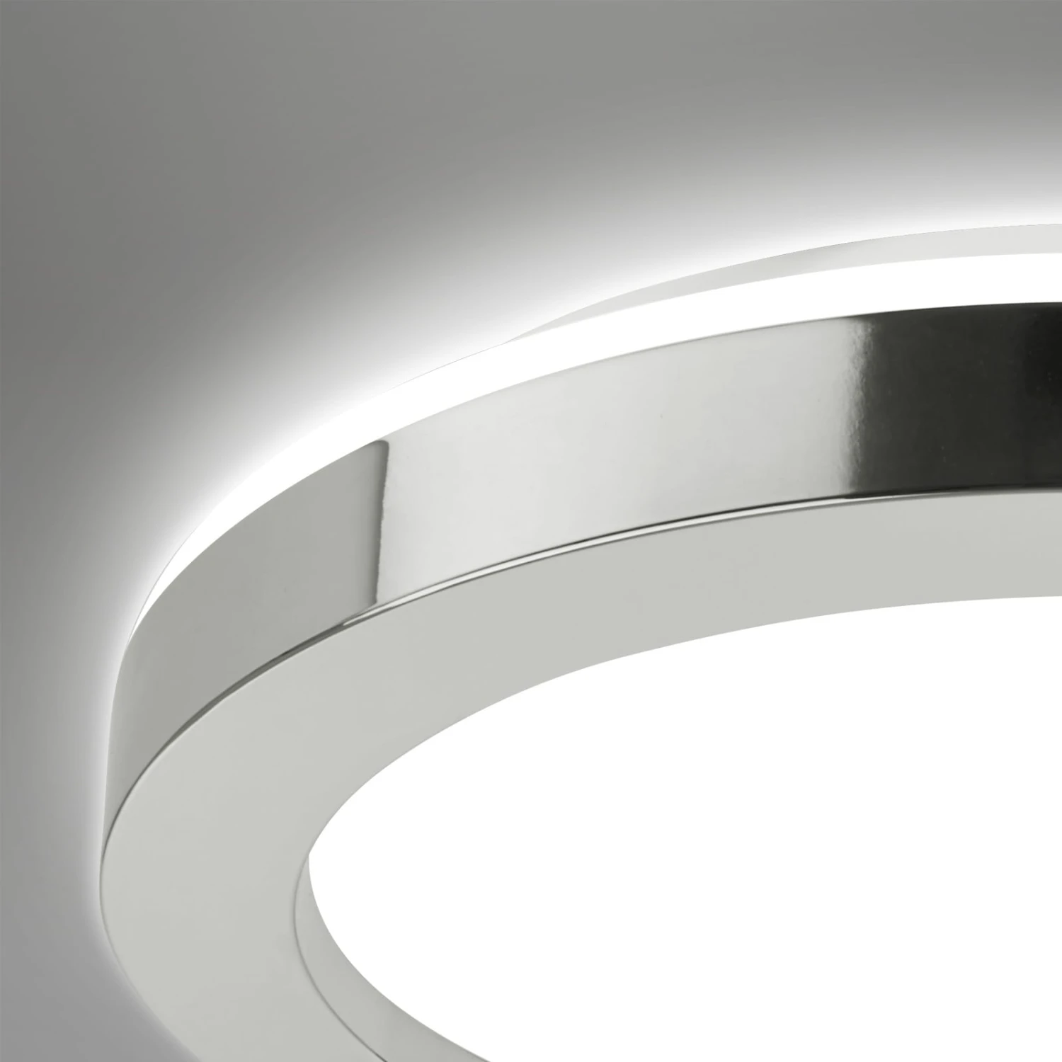 LED Bad-Deckenleuchte, Ø 41 Cm, LED-Platine, 28 W, 3600 Lm, Chrom 5 LED Bad-Deckenleuchte, Ø 41 Cm, LED-Platine, 28 W, 3600 Lm, Chrom – Bild 5