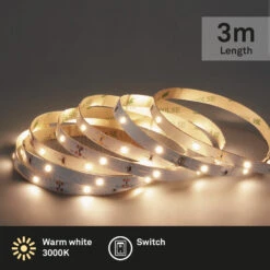 LED Band 300 Cm 10W 760lm Weiß -Briloner Store led band weiss 90xled 3m freisteller2 d72227e70b437e6b0b1186c32a7d3022