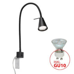 Flexible Wandleuchte 40,3 Cm 1xGU10 5W 400lm Schwarz -Briloner Store led bettleuchte schwarz 1xled gu10 funktion 3eaeceac4009d9a875caf613cbdbe0b3
