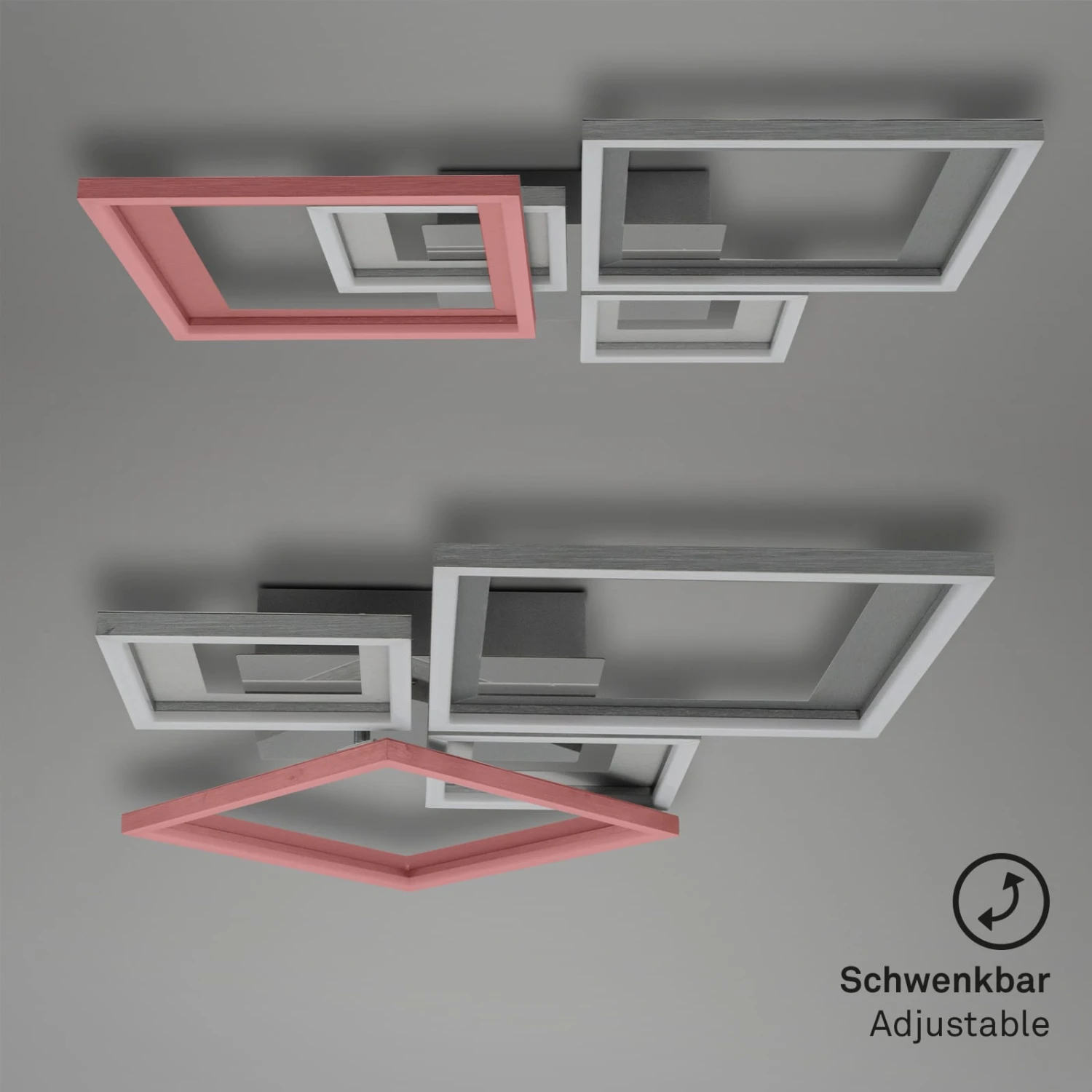 LED Deckenleuchte, 53 Cm, LED-Platine, 24 W, 120 Lm, Alu-chrom 3 LED Deckenleuchte, 53 Cm, LED-Platine, 24 W, 120 Lm, Alu-chrom – Bild 3