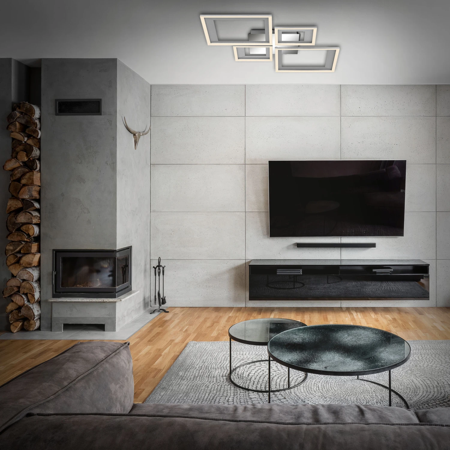 LED Deckenleuchte, 53 Cm, LED-Platine, 24 W, 120 Lm, Alu-chrom 5 LED Deckenleuchte, 53 Cm, LED-Platine, 24 W, 120 Lm, Alu-chrom – Bild 5