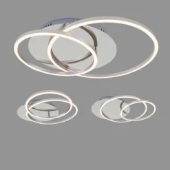 LED Deckenleuchte, 51,5 Cm, 4100 LM, 36 W, Alu-Chrom -Briloner Store led deckenleuchte alu chrom cd160ee525b025b10a62297f011f86dc