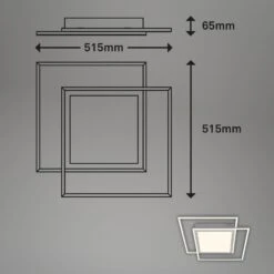 LED Deckenleuchte, 51,5 Cm, LED-Platine, 50 W, 5000 Lm, Alu-chrom Matt 9 LED Deckenleuchte, 51,5 Cm, LED-Platine, 50 W, 5000 Lm, Alu-chrom Matt -Briloner Store led deckenleuchte alu chrom matt masszeichnung 6b90a06dd55709c858334ddc0044575c