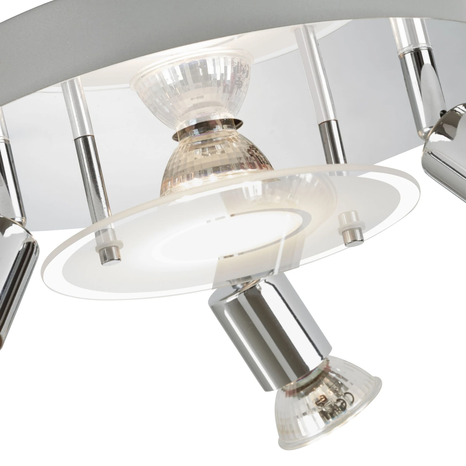 Deckenleuchte, Ø 25 Cm, 12 W, 1000 Lm, Chrom 5 Deckenleuchte, Ø 25 Cm, 12 W, 1000 Lm, Chrom – Bild 5