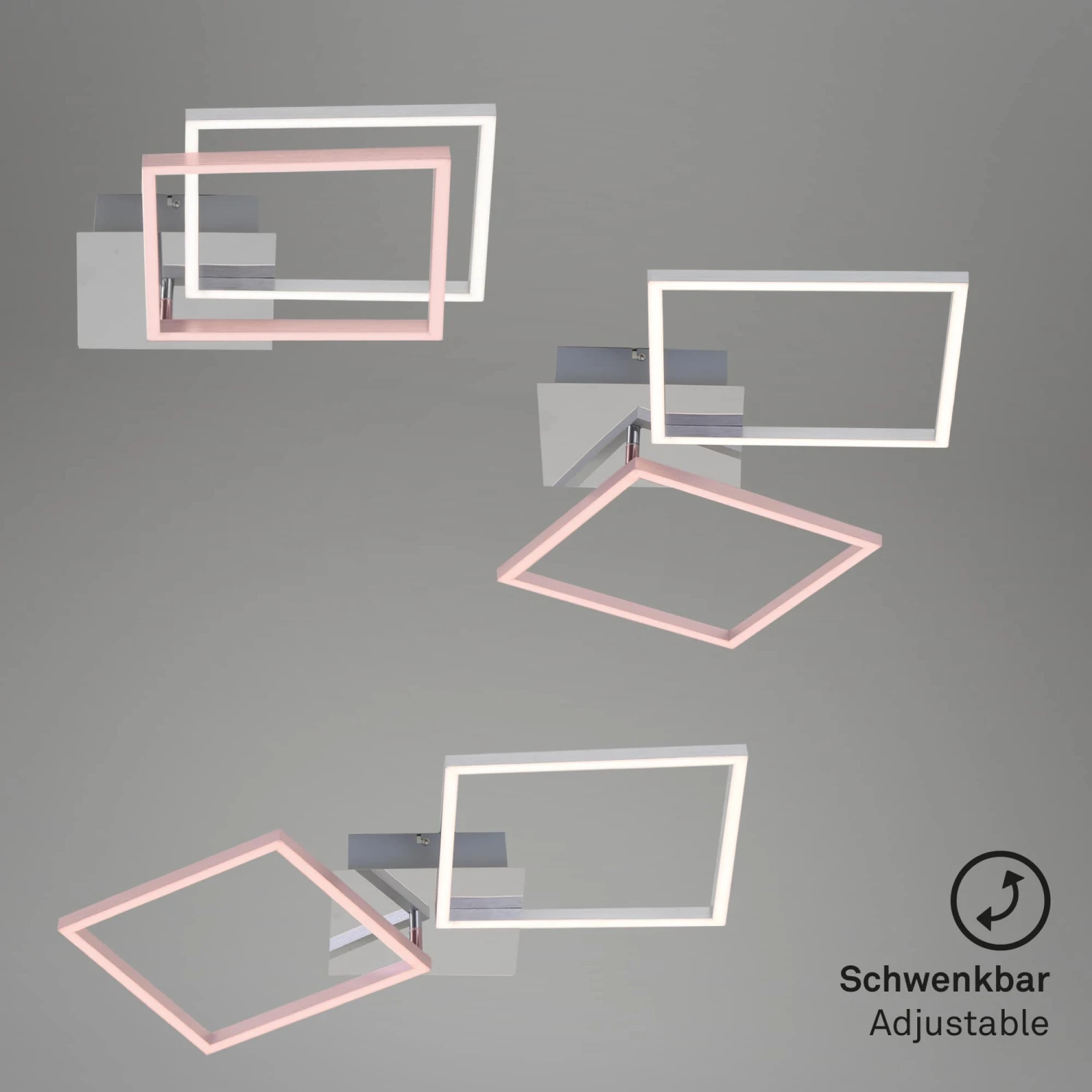 LED Deckenleuchte, 76,3 Cm, 2600 LM, 36 W, Alu-Chrom 4 LED Deckenleuchte, 76,3 Cm, 2600 LM, 36 W, Alu-Chrom – Bild 4