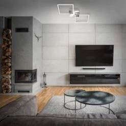 LED Deckenleuchte, 76,3 Cm, 2600 LM, 36 W, Alu-Chrom 12 LED Deckenleuchte, 76,3 Cm, 2600 LM, 36 W, Alu-Chrom -Briloner Store led deckenleuchte chrom alufarbig led milieu1 ed3c2c6ee7049399a408c24517652b1d