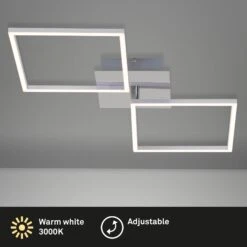 LED Deckenleuchte, 76,3 Cm, 2600 LM, 36 W, Alu-Chrom 13 LED Deckenleuchte, 76,3 Cm, 2600 LM, 36 W, Alu-Chrom -Briloner Store led deckenleuchte chrom alufarbig led titelbild c5b94d4ea4a00edd8a72c53b07b5d686