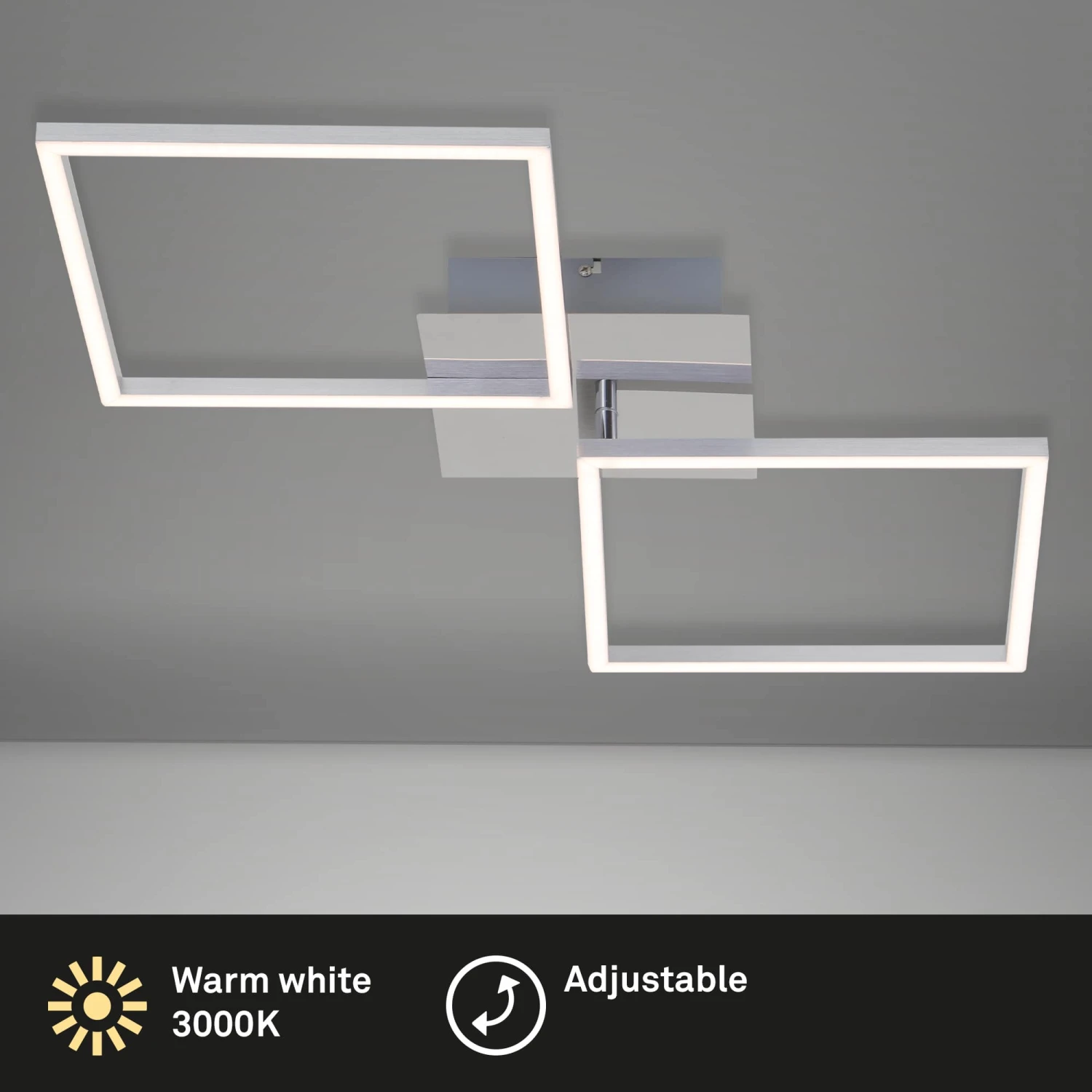 LED Deckenleuchte, 76,3 Cm, 2600 LM, 36 W, Alu-Chrom 7 LED Deckenleuchte, 76,3 Cm, 2600 LM, 36 W, Alu-Chrom – Bild 7