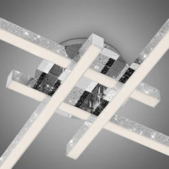 LED Deckenleuchte, 60 Cm, 21 W, 2900 Lm, Chrom 10 LED Deckenleuchte, 60 Cm, 21 W, 2900 Lm, Chrom -Briloner Store led deckenleuchte chrom detail d5b13221d58f24ff69f54849d935cbb4