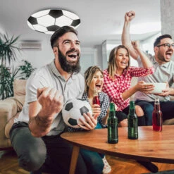 LED Deckenleuchte, Ø 27,5 Cm, LED-Platine, 12 W, 1300 Lm, Weiß-schwarz -Briloner Store led deckenleuchte fussball weiss schwarz milieu2 2b433965f4e7977f284f1fbf5914d8b8