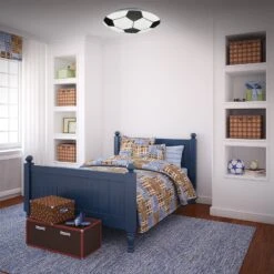 LED Deckenleuchte, Ø 27,5 Cm, LED-Platine, 12 W, 1300 Lm, Weiß-schwarz -Briloner Store led deckenleuchte fussball weiss schwarz milieu3 9f6e8ee8a80af9105962c738cc6aa418