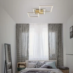 LED Deckenleuchte, 76,3 Cm, LED-Platine, 30 W, 1300 Lm, Gold 11 LED Deckenleuchte, 76,3 Cm, LED-Platine, 30 W, 1300 Lm, Gold -Briloner Store led deckenleuchte gold braun c07cd8ab138098327a87ee72db299c53