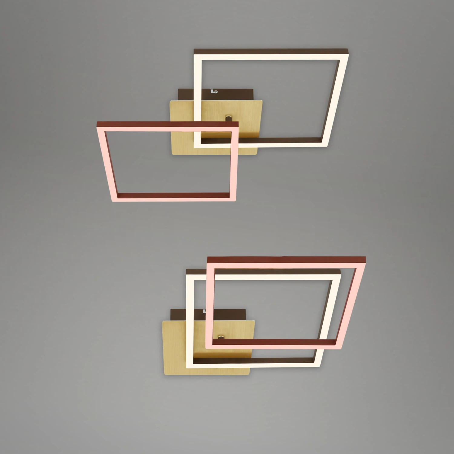 LED Deckenleuchte, 62 Cm, LED-Platine, 11 W, 1200 Lm, Gold-braun 5 LED Deckenleuchte, 62 Cm, LED-Platine, 11 W, 1200 Lm, Gold-braun – Bild 5