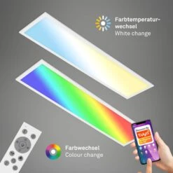 SMART RGB CCT LED Panel, 100 Cm, 22 W, Weiß -Briloner Store led deckenleuchte panel cct und rgb steuerung f96db1435e67ba8a5f93fa476756e1ce