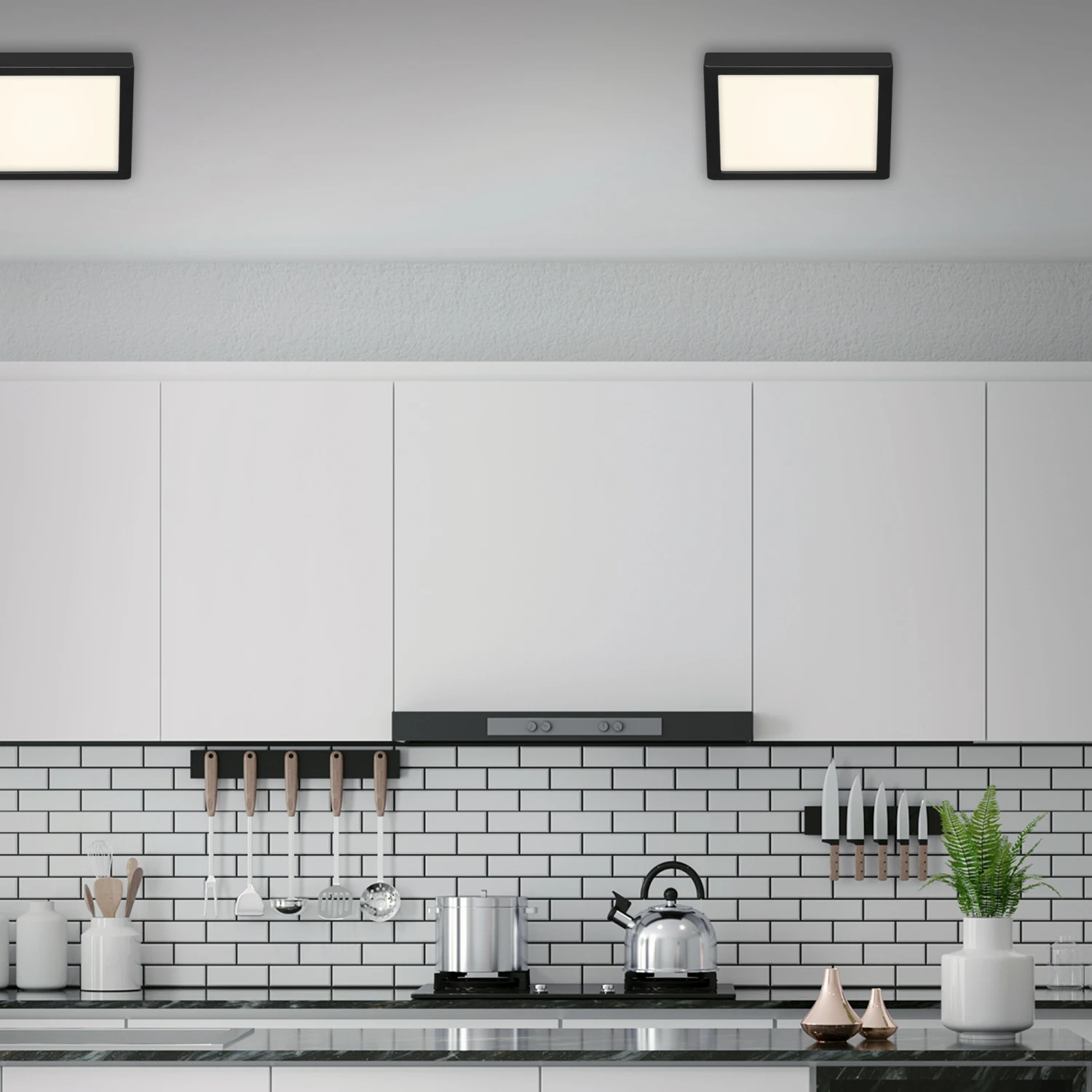 LED Deckenleuchte, 30 Cm, 21 W, Schwarz 2 LED Deckenleuchte, 30 Cm, 21 W, Schwarz – Bild 2