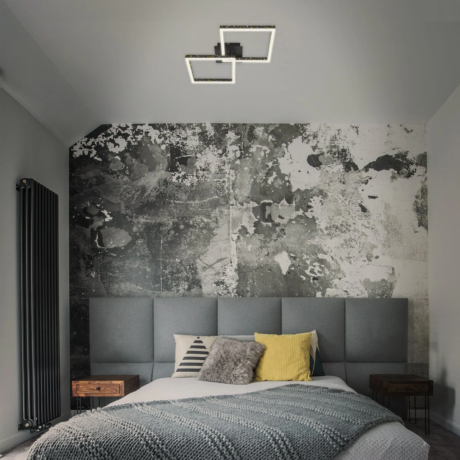 LED Deckenleuchte, 52 Cm, LED-Platine 20 W, 2000 Lm, Schwarz 4 LED Deckenleuchte, 52 Cm, LED-Platine 20 W, 2000 Lm, Schwarz – Bild 4