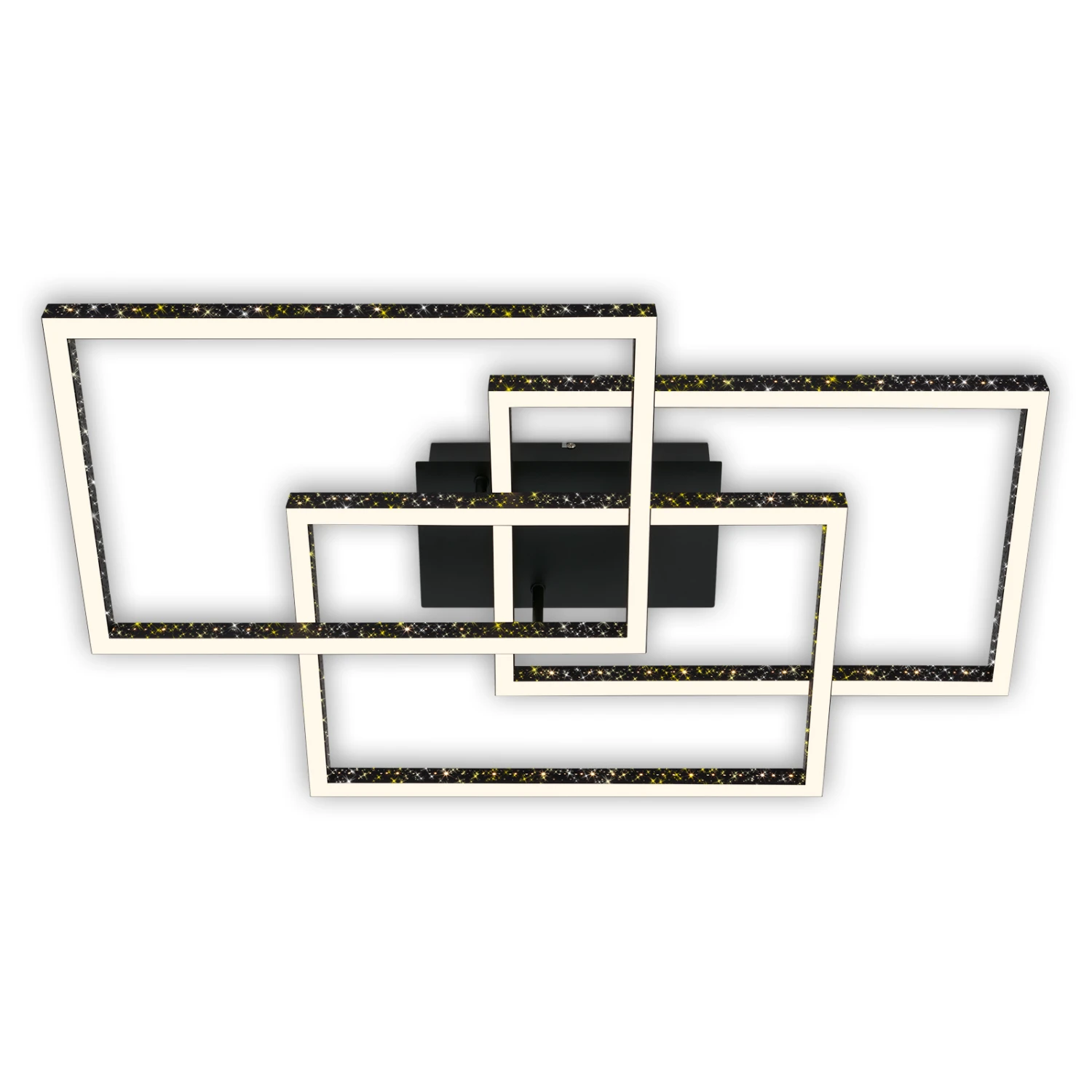 LED Deckenleuchte, 52 Cm, LED-Platine 57 W, 5700 Lm, Schwarz 1 LED Deckenleuchte, 52 Cm, LED-Platine 57 W, 5700 Lm, Schwarz