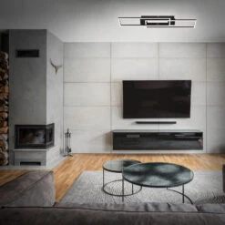 LED Deckenleuchte, 82,7 Cm, 40 W, 4400 Lm, Schwarz 12 LED Deckenleuchte, 82,7 Cm, 40 W, 4400 Lm, Schwarz -Briloner Store led deckenleuchte schwarz c0d9738f4c3de1569a5d047c60fab0cc