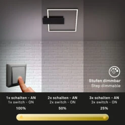 LED Deckenleuchte, 37,5 Cm, 12 W, 1400 Lm, Schwarz -Briloner Store led deckenleuchte schwarz fkt b2cece4abb0be95affa9b8b1e4ed1fdc