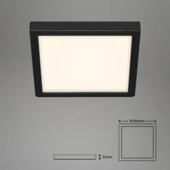 LED Deckenleuchte, 30 Cm, 21 W, Schwarz 8 LED Deckenleuchte, 30 Cm, 21 W, Schwarz -Briloner Store led deckenleuchte schwarz led platine masszeichnung 8f3168a04ad6d427044f3f81e90ca0fb