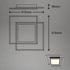 LED Deckenleuchte, 51,5 Cm, LED-Platine, 50 W, 5000 Lm, Schwarz Matt 9 LED Deckenleuchte, 51,5 Cm, LED-Platine, 50 W, 5000 Lm, Schwarz Matt -Briloner Store led deckenleuchte schwarz masszeichnung 21fd75f2cb34e14e3785f91f9ddcea38