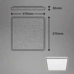 LED Deckenleuchte, 37 Cm, LED-Platine, 24 W, 2800 Lm, Schwarz 11 LED Deckenleuchte, 37 Cm, LED-Platine, 24 W, 2800 Lm, Schwarz -Briloner Store led deckenleuchte schwarz mit sternendekor led platine 2 masszeichnung c05eb8c9725d394814bfe2c09b789ce8