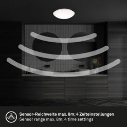 Briloner Elipso LED Badlampe, Bewegungsmelder, Dämmerungssensor 11 Briloner Elipso LED Badlampe, Bewegungsmelder, Dämmerungssensor -Briloner Store led deckenleuchte weiss cb43e764bff0b66256bb32f777b0f76d