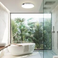 LED Deckenleuchte, Ø 35,5 Cm, 18 W, Weiß-Chrom -Briloner Store led deckenleuchte weiss chrom 0502116003015b0cb5b523e0a25db3e9