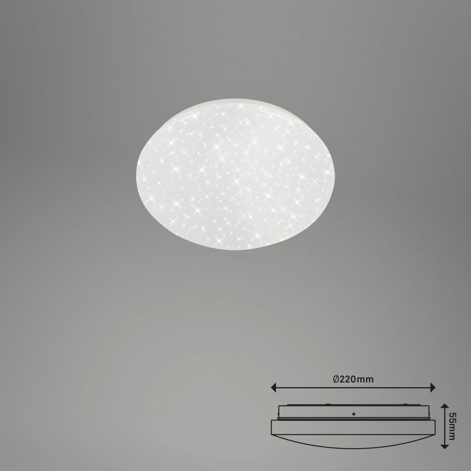 STERNENHIMMEL LED Deckenleuchte, Ø 22 Cm, 8 W, Weiß 3 STERNENHIMMEL LED Deckenleuchte, Ø 22 Cm, 8 W, Weiß – Bild 3