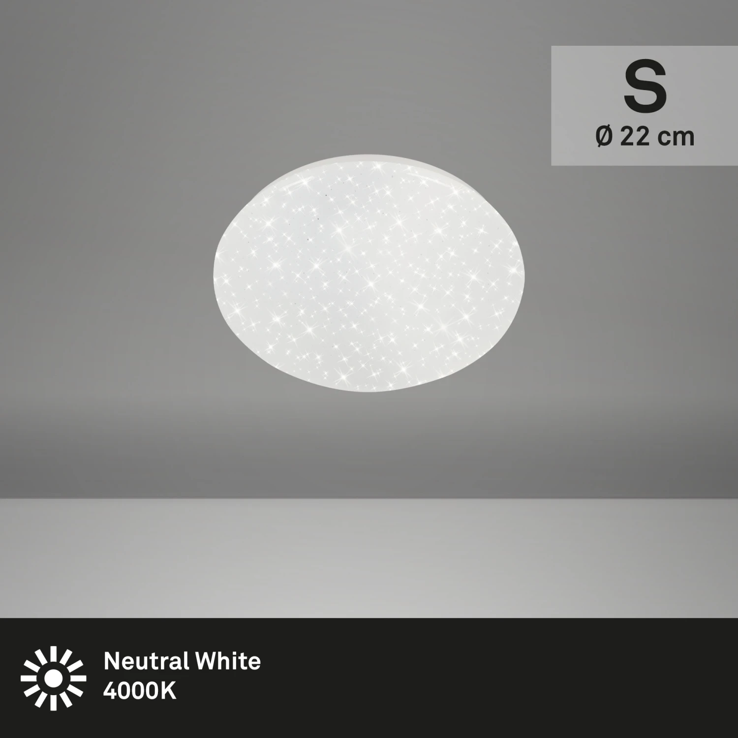 STERNENHIMMEL LED Deckenleuchte, Ø 22 Cm, 8 W, Weiß 5 STERNENHIMMEL LED Deckenleuchte, Ø 22 Cm, 8 W, Weiß – Bild 5