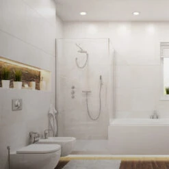 3er Set LED Einbauleuchte, Ø 11,5 Cm, 6 W, Chrom-Matt -Briloner Store led einbauleuchte 3er set chrom matt 3xled modul6w milieu2 61014f4117326b9e8dcec43a74b29e4e