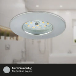 LED Einbauleuchte, Ø 7,5 Cm, Alu -Briloner Store led einbauleuchte aluminiumfarbig led titelbild 85dd255b1e9f81f463dec0e201745196