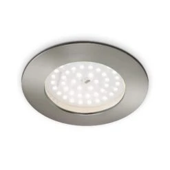 Briloner Store 13 LED Einbauleuchte, Ø 10 Cm, 10,5 W, Matt-Nickel