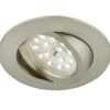 LED Einbauleuchte, Ø 8,2 Cm, 6,5 W, Matt-Nickel