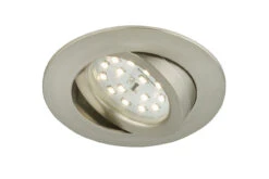 LED Einbauleuchte, Ø 8,2 Cm, 6,5 W, Matt-Nickel