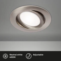 LED Einbauleuchte, Ø 10,6 Cm, 7 W, Matt-Nickel 5 LED Einbauleuchte, Ø 10,6 Cm, 7 W, Matt-Nickel -Briloner Store led einbauleuchte matt nickel led platine titelbild 9861afa318d5c46516e9e6f78ec9bdb3