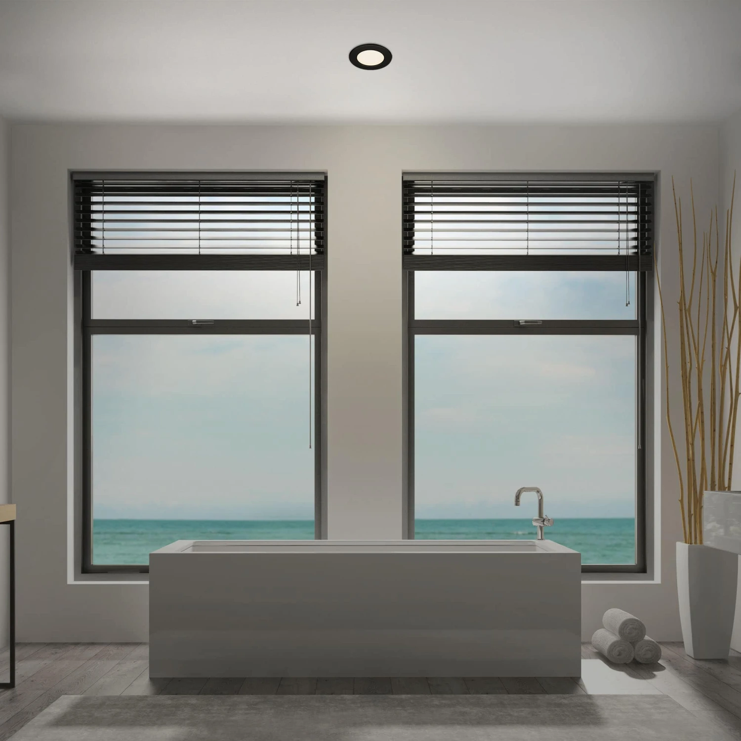 LED Einbauleuchte, Ø 11,5 Cm, LED-Modul, 6W, 600 Lm, Schwarz 4 LED Einbauleuchte, Ø 11,5 Cm, LED-Modul, 6W, 600 Lm, Schwarz – Bild 4