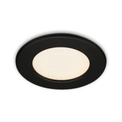 LED Einbauleuchte, Ø 11,5 Cm, LED-Modul, 6W, 600 Lm, Schwarz