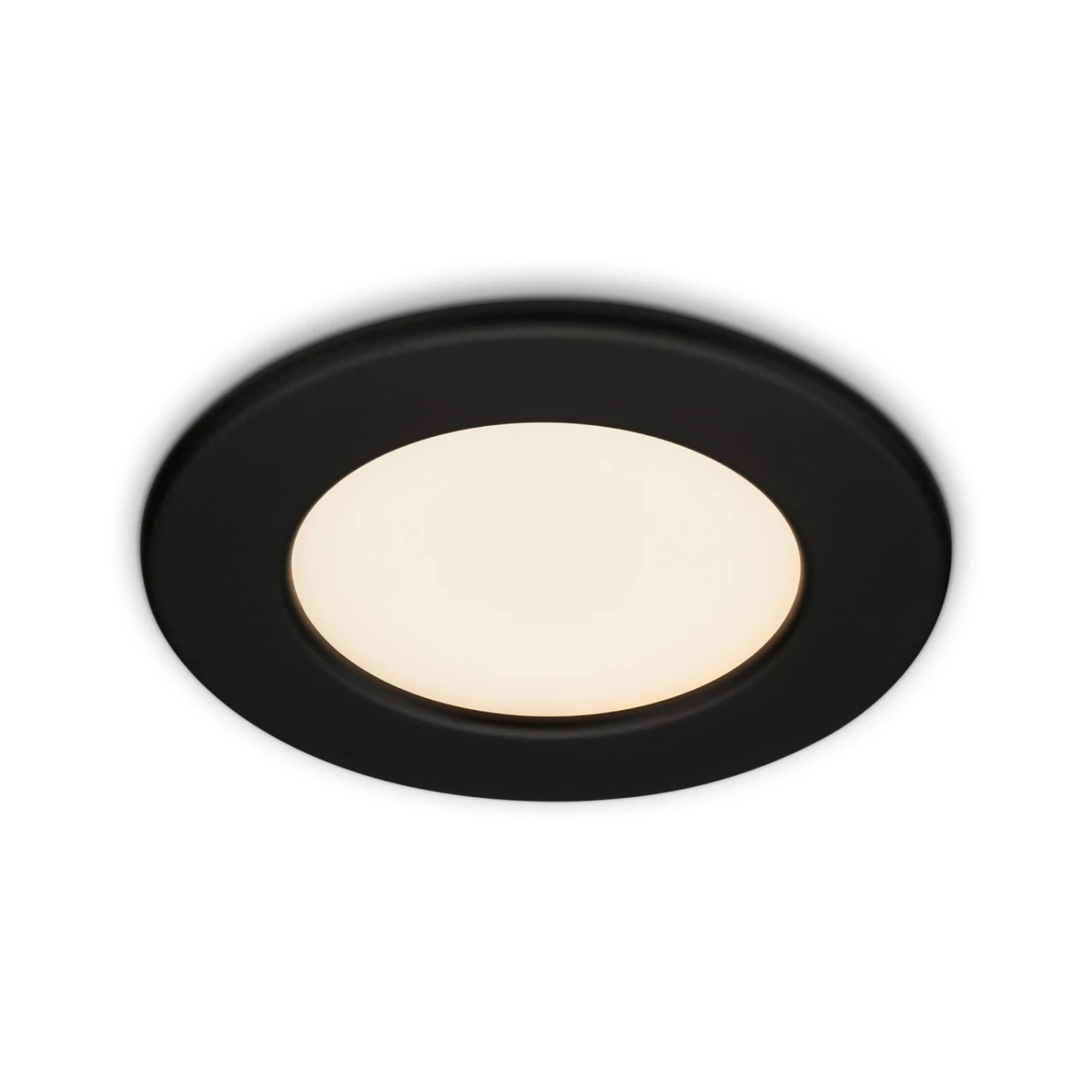 LED Einbauleuchte, Ø 11,5 Cm, LED-Modul, 6W, 600 Lm, Schwarz 1 LED Einbauleuchte, Ø 11,5 Cm, LED-Modul, 6W, 600 Lm, Schwarz