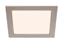 LED Einbauleuchte, 17 Cm, 12 W, Matt-Nickel