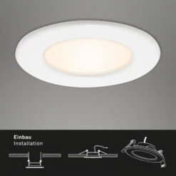 LED Einbauleuchte, Ø 11,5 Cm, 6 W, Weiß -Briloner Store led einbauleuchte weiss 1xled modul funktion1 3fca02a51449d58fb77c32185dd7619f
