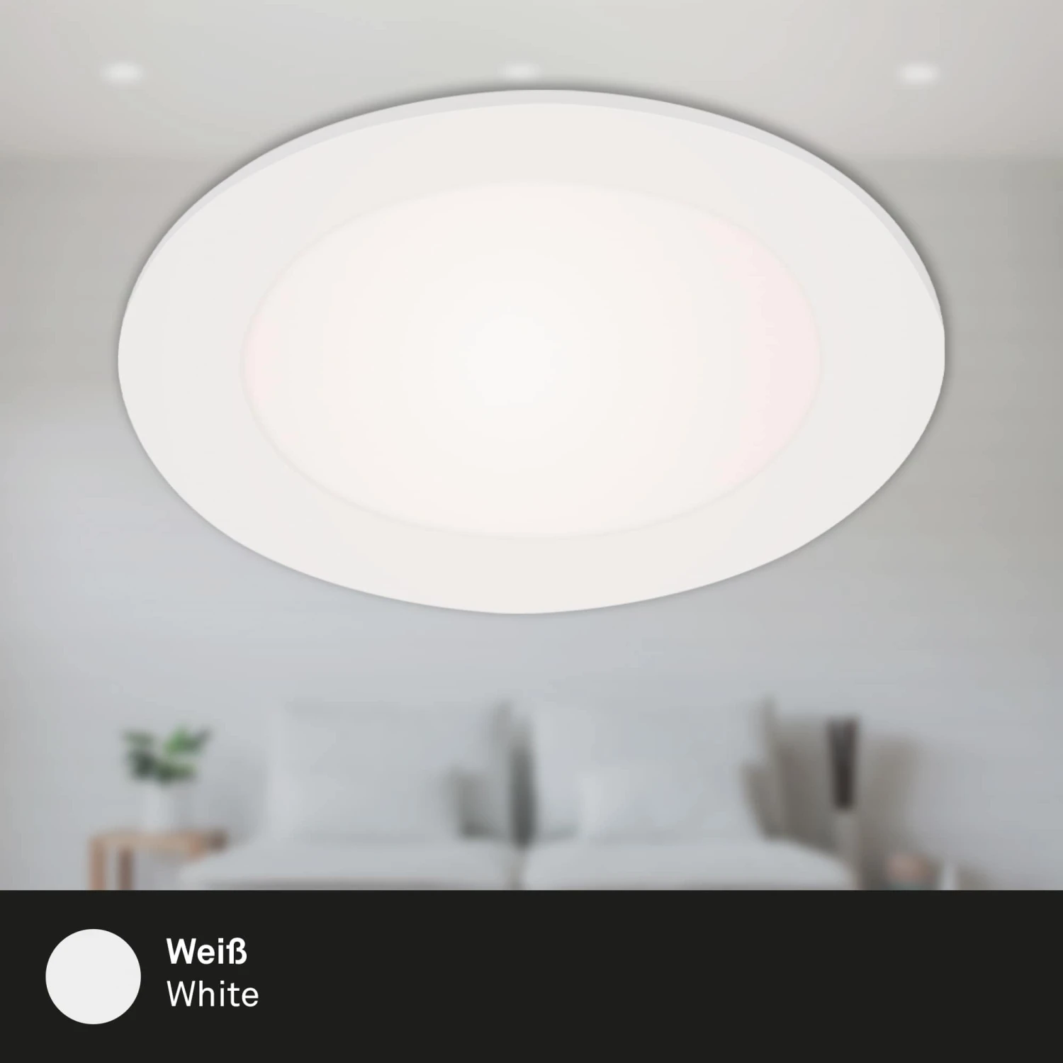 LED Einbauleuchte, Ø 11,4 Cm, 6 W, Weiß 4 LED Einbauleuchte, Ø 11,4 Cm, 6 W, Weiß – Bild 4