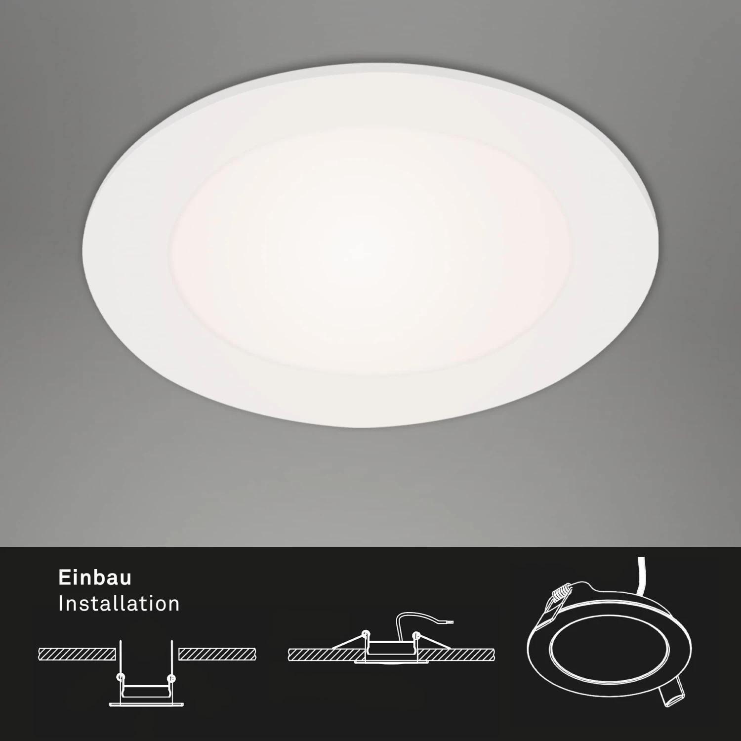 LED Einbauleuchte, Ø 11,4 Cm, 6 W, Weiß 3 LED Einbauleuchte, Ø 11,4 Cm, 6 W, Weiß – Bild 3